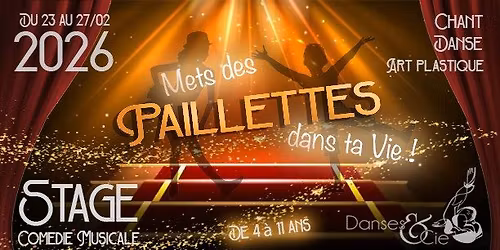 STAGE "Mets des PAILLETTES dans ta Vie !"