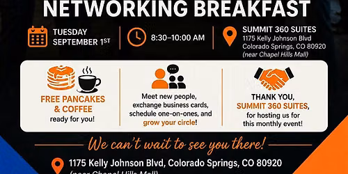 Free Pancake Networking Breakfast @ Summit 360 Suites