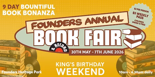 Founders Annual Book & Record Fair 2026