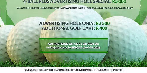 SOJO Business and Tourism Annual Charity Golf Day Sponsored by Gold Reef City