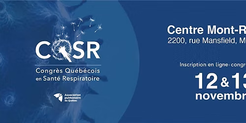 Congr\u00e8s qu\u00e9b\u00e9cois en sant\u00e9 respiratoire
