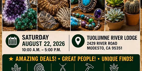 Mother Lode Tailgate Rock Swap 2026\nFREE Admission \u2022 Rocks \u2022 Minerals \u2022 Fossils \u2022 Jewelry \u2022 Plants