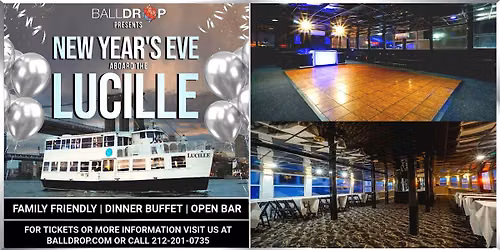 BallDrop.com Presents: Lucille Yacht New Year's Eve Party Cruise