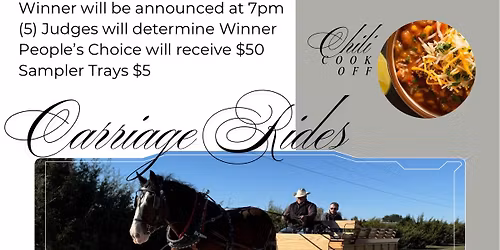 Carriage Rides, Chili & Hot Chocolate