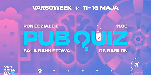 PUB QUIZ - VARSOWEEK 2026