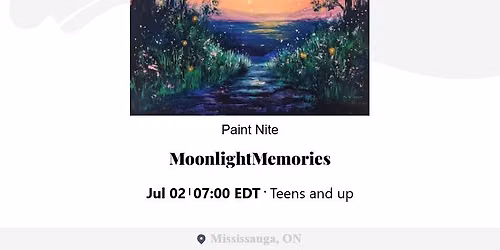 Paint Nite at Cineplex JUNXION Erin Mills