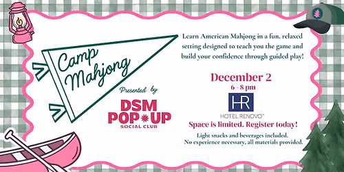 Camp Mahjong- December 2!