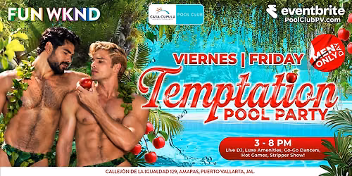 Imagen de la fuente — Temptation Pool Party | Men Only Day