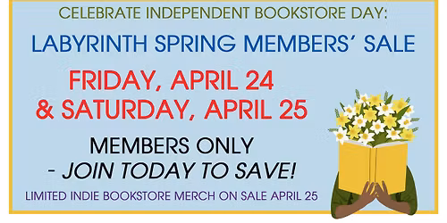 Spring Members' Sale & Independent Bookstore Day