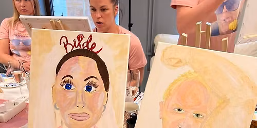 Couple's Caricatures Sip & Paint 