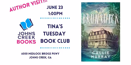 AUTHOR VISIT!! Tina's June Book Club Meets With Author Callie Murray!