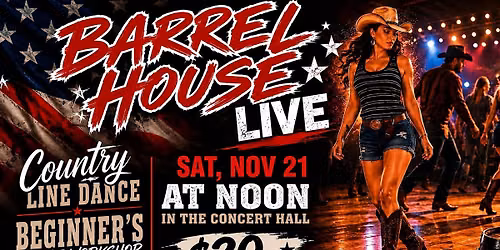 Beginner's Line Dance Workshop #4 at Barrel House Live!