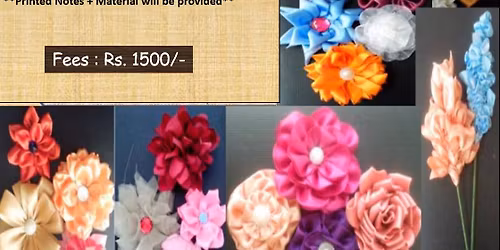 Kanzashi Fabric Flowers Workshop