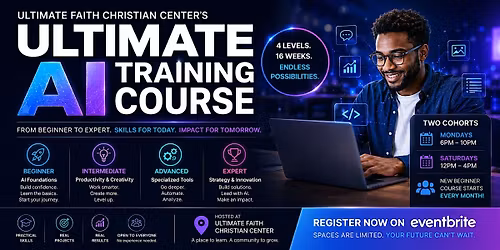 (In-Person) Ultimate AI Training Course \u2014 June Cohort (Level 1: Beginners)
