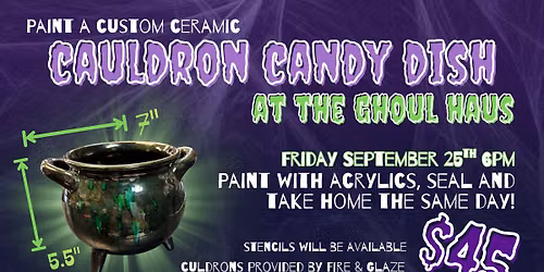 Custom Ceramic Caldron candy dish