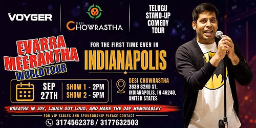 TELUGU STAND-UP COMEDY SHOW