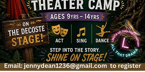 INTO THE WOODS junior triple threat theatre camp ages 9-14yrs