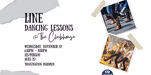 Line Dancing Lessons @ the Clubhouse