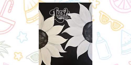 B & W Daisies Paint Class - June 23, 6:30 - 8:30 pm