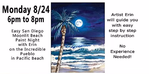 Summer Moon Pacific Beach Paint Night