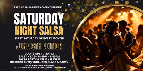 Saturday Night Salsa - June 6th Edition