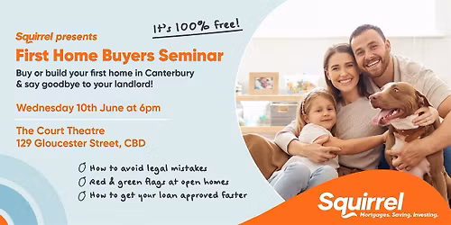 FREE - First-Home Buyer's Seminar with Squirrel & OneRoof