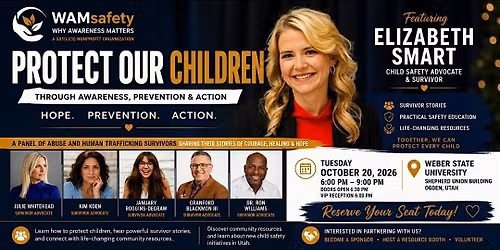 Protect Our Children: An Evening with Elizabeth Smart & Survivor Advocates