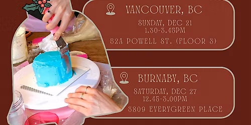 Christmas Cake Workshop VANCOUVER
