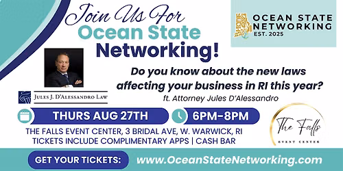 Ocean State Networking August: New laws affecting your business in RI