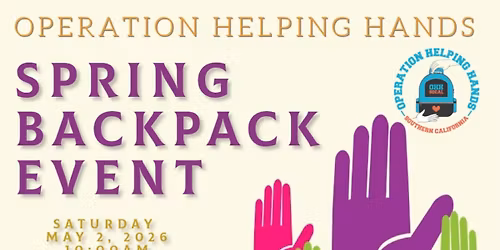 Spring Backpack Event 
