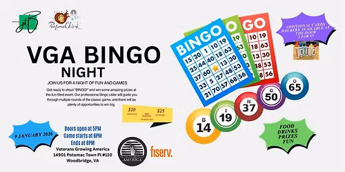 VGA Bingo Night \u2013 Food, Fun, Prizes, and Games!