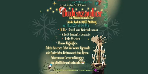 Gl\u00fchweinabend und Budenzauber in der Eichenbusch-Siedlung