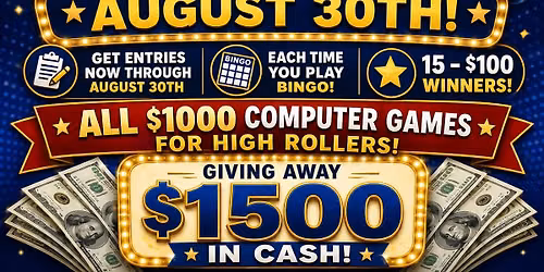 CUSTOMER APPRECIATION AT FAMILY BINGO 8\/30