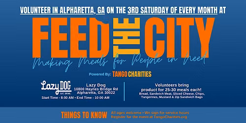 Feed The City Alpharetta: Making Meals for People In Need