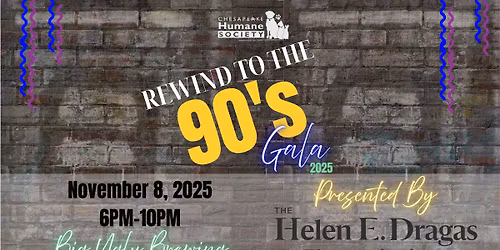 Chesapeake Humane Society's Rewind To The 90's Gala 2025 