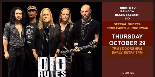 Dio Rules: Tribute to Rainbow, Black Sabbath, & Dio at Jergels