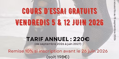 Cours d\u2019essai de Heels Dance gratuit 