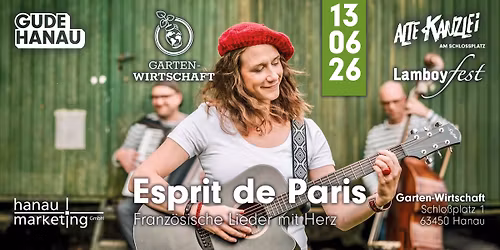 LAMBOYFEST \u2013 ESPRIT DE PARIS live in der GARTEN-WIRTSCHAFT