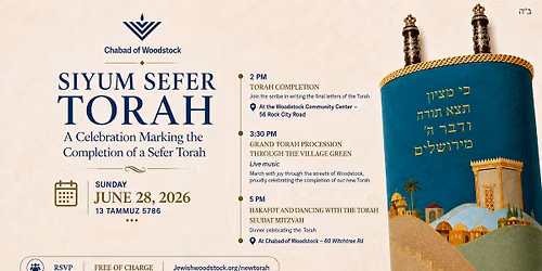 Historic New Torah Celebration in Woodstock