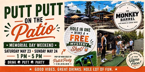 Putt Putt on the Patio at Monkey Barrel