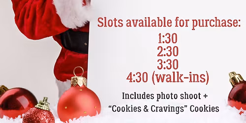 Cookies with Santa at The \u00c9meraude Bakery 