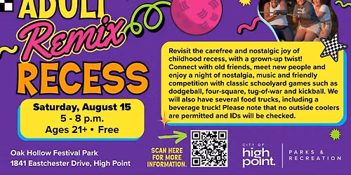 Adult Remix Recess at Festival Park