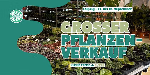 Gro\u00dfer Pflanzenverkauf - Leipzig