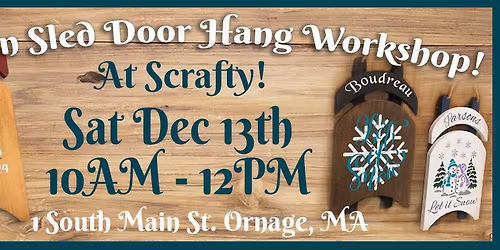Wooden Sled Doorhang Workshop