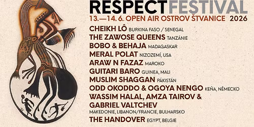 Respect Festival Open Air 2026 \/ 13.-14.6. Ostrov \u0160tvanice