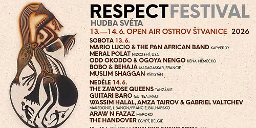 Respect Festival Open Air 2026 \/ 13.-14.6. Ostrov \u0160tvanice