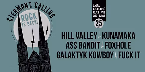 CLERMONT CALLING : Rock is Back ! \/ La Coop\u00e9rative de Mai