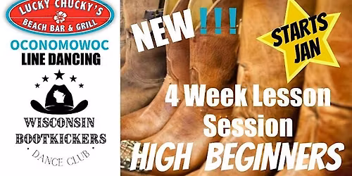 Line Dance Lessons High Beginners 4 Week Session - Oconomowoc