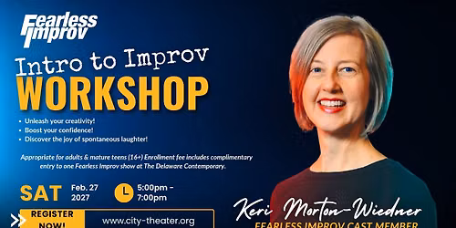 Intro to Improv Workshop w\/ Keri Morton-Wiedner