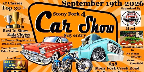 Stony Fork 4 Car Truck and Bike Show